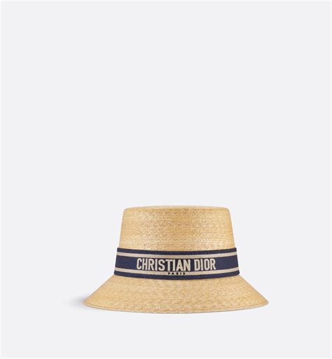 dior straw hat 2020|Dioresort Small Brim Hat Natural Straw and Dark Blue .